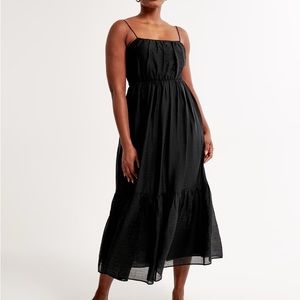NWT Abercrombie Black Maxi Dress size small